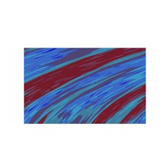 Swish Blue Red Abstract Satin Wrap by BrightVibesDesign