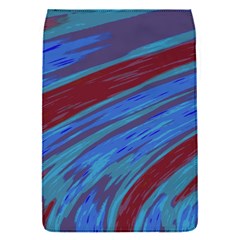 Swish Blue Red Abstract Flap Covers (s)  by BrightVibesDesign