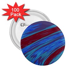 Swish Blue Red Abstract 2 25  Buttons (100 Pack)  by BrightVibesDesign