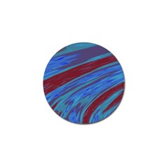 Swish Blue Red Abstract Golf Ball Marker (4 Pack) by BrightVibesDesign