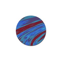 Swish Blue Red Abstract Golf Ball Marker (10 Pack) by BrightVibesDesign