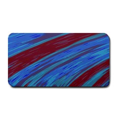 Swish Blue Red Abstract Medium Bar Mats by BrightVibesDesign