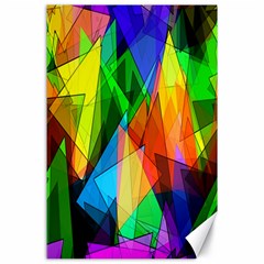 Colorful Triangles                                                                  			canvas 24  X 36  by LalyLauraFLM