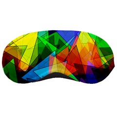 Colorful Triangles                                                                  			sleeping Mask by LalyLauraFLM