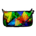 Colorful triangles                                                                  			Shoulder Clutch Bag Front