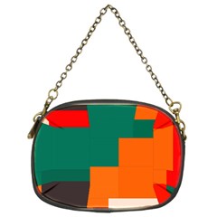 Rectangles And Squares  In Retro Colors                                                                   	chain Purse (two Sides) by LalyLauraFLM