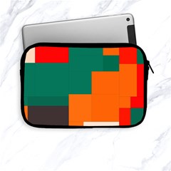 Rectangles And Squares  In Retro Colors                                                                   			apple Ipad Mini Zipper Case by LalyLauraFLM