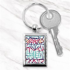 Strokes                                                                    			key Chain (rectangle) by LalyLauraFLM