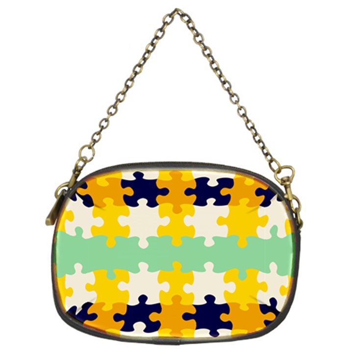 Puzzle pieces                                                                     	Chain Purse (Two Sides)