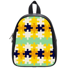 Puzzle Pieces                                                                     			school Bag (small) by LalyLauraFLM