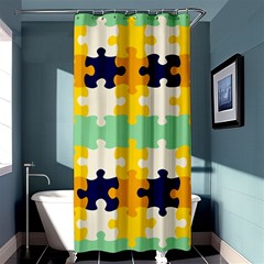 Puzzle Pieces                                                                     	shower Curtain 36  X 72  by LalyLauraFLM