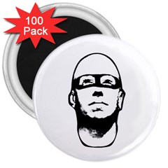 Baldhead Hero Comic Illustration 3  Magnets (100 Pack) by dflcprints