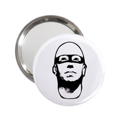 Baldhead Hero Comic Illustration 2 25  Handbag Mirrors by dflcprints