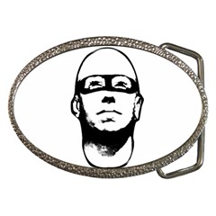 Baldhead Hero Comic Illustration Belt Buckles by dflcprints