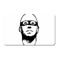 Baldhead Hero Comic Illustration Magnet (rectangular) by dflcprints