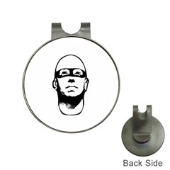 Baldhead Hero Comic Illustration Hat Clips With Golf Markers by dflcprints