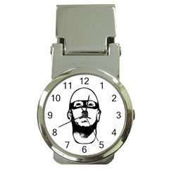 Baldhead Hero Comic Illustration Money Clip Watches by dflcprints