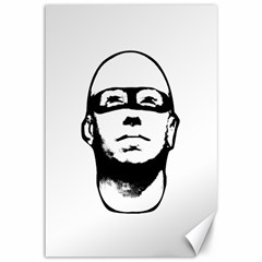 Baldhead Hero Comic Illustration Canvas 12  X 18   by dflcprints