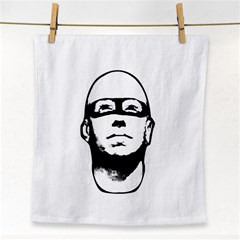 Baldhead Hero Comic Illustration Face Towel by dflcprints