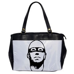 Baldhead Hero Comic Illustration Office Handbags by dflcprints