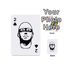 Baldhead Hero Comic Illustration Playing Cards 54 (mini)  by dflcprints