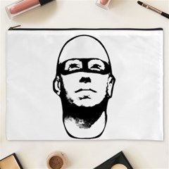 Baldhead Hero Comic Illustration Cosmetic Bag (xxxl)  by dflcprints