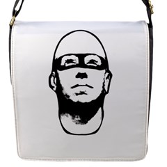 Baldhead Hero Comic Illustration Flap Messenger Bag (s) by dflcprints