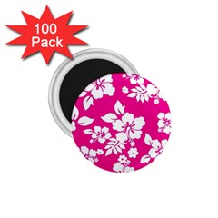 Pink Hawaiian 1 75  Magnets (100 Pack) 