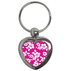 Pink Hawaiian Key Chains (heart)  by AlohaStore