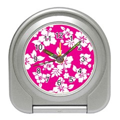 Pink Hawaiian Travel Alarm Clocks by AlohaStore