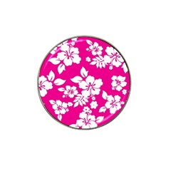 Pink Hawaiian Hat Clip Ball Marker