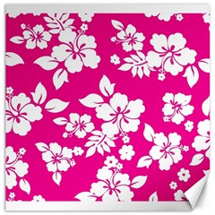 Pink Hawaiian Canvas 16  X 16  