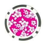 Pink Hawaiian Poker Chip Card Guards (10 pack)  Front