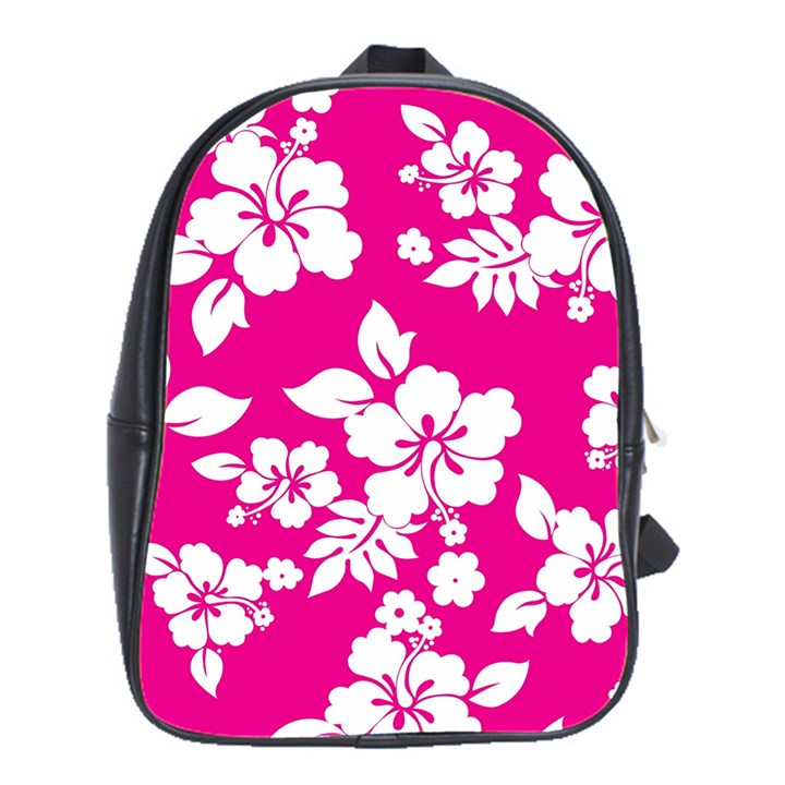 Pink Hawaiian School Bags(Large) 