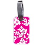 Pink Hawaiian Luggage Tags (Two Sides) Front