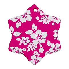 Pink Hawaiian Ornament (snowflake)  by AlohaStore