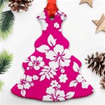 Pink Hawaiian Ornament (Christmas Tree) Front