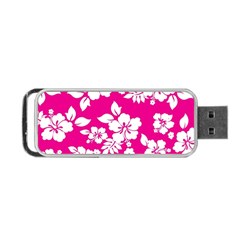 Pink Hawaiian Portable Usb Flash (one Side)