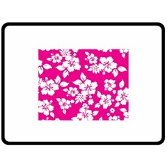 Pink Hawaiian Double Sided Fleece Blanket (large)  by AlohaStore