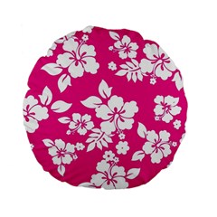 Pink Hawaiian Standard 15  Premium Flano Round Cushions