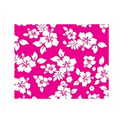 Pink Hawaiian Double Sided Flano Blanket (medium) 