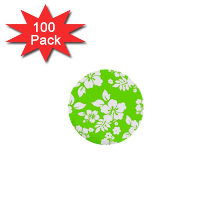 Lime Hawaiian 1  Mini Buttons (100 pack) 