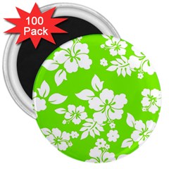 Lime Hawaiian 3  Magnets (100 Pack)