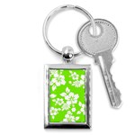 Lime Hawaiian Key Chains (Rectangle)  Front