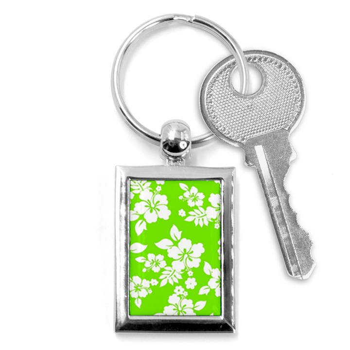 Lime Hawaiian Key Chains (Rectangle) 