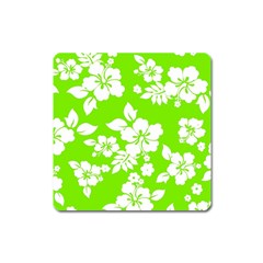 Lime Hawaiian Square Magnet by AlohaStore