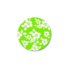 Lime Hawaiian Golf Ball Marker