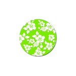 Lime Hawaiian Golf Ball Marker (10 pack) Front