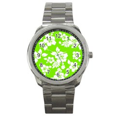 Lime Hawaiian Sport Metal Watch