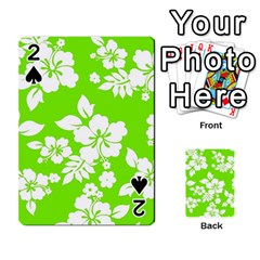 Lime Hawaiian Playing Cards 54 Designs 